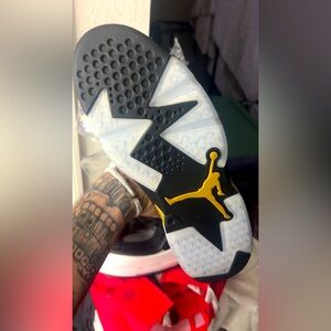 Jordan Athletic Shoes Black and Yellow